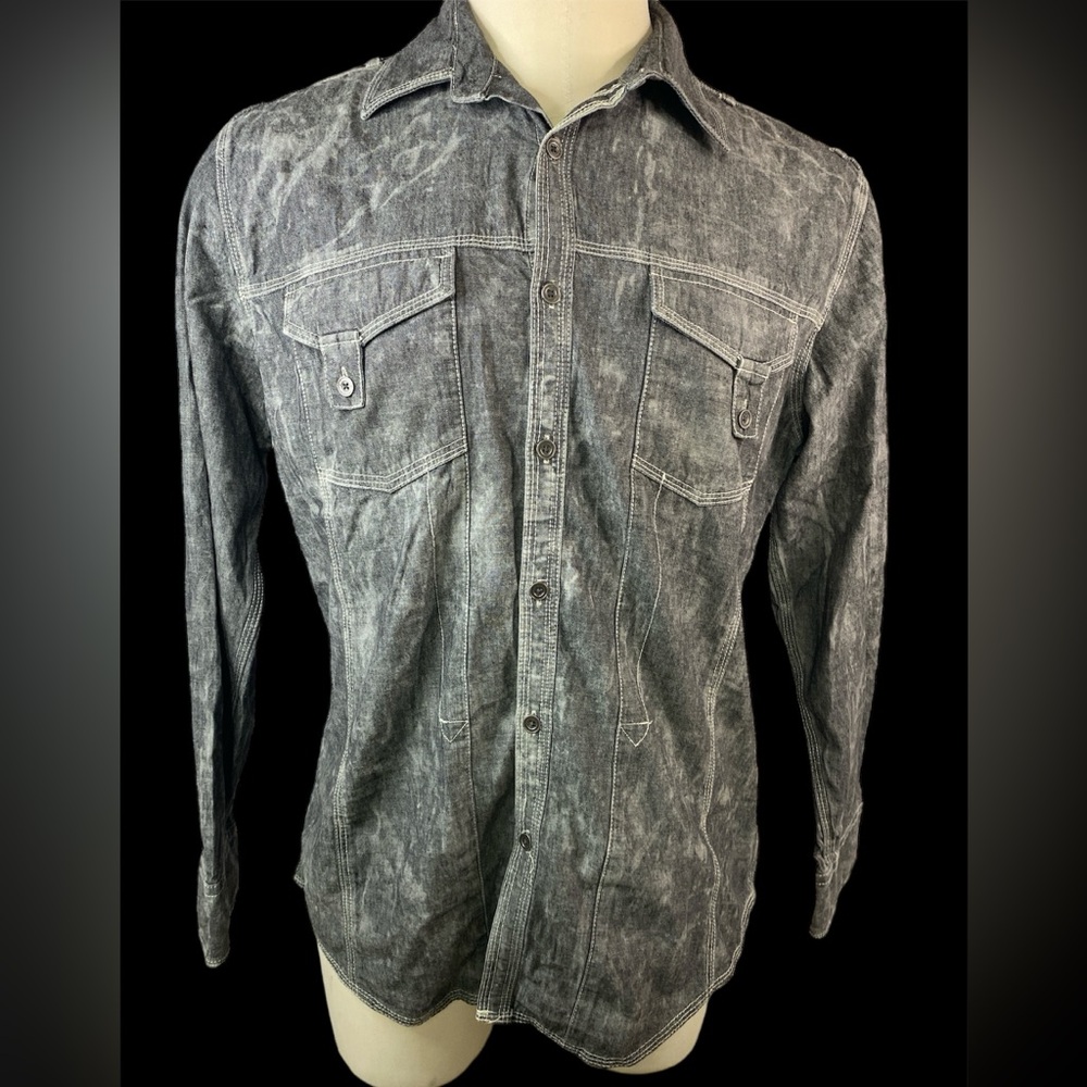Decree Long Sleeve Button Up Shirt Men’s Large